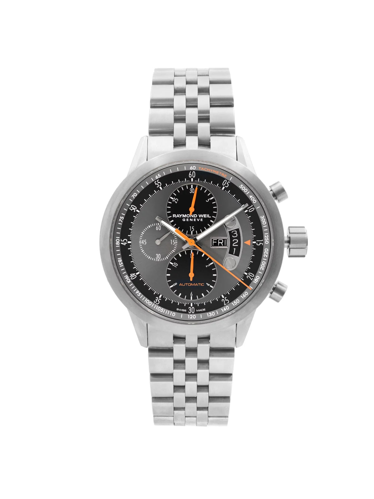 Pre-Owned Freelancer (Good) Raymond Automatic Titanium Weil Dial Gray 7745-TI-05609 Watch Mens