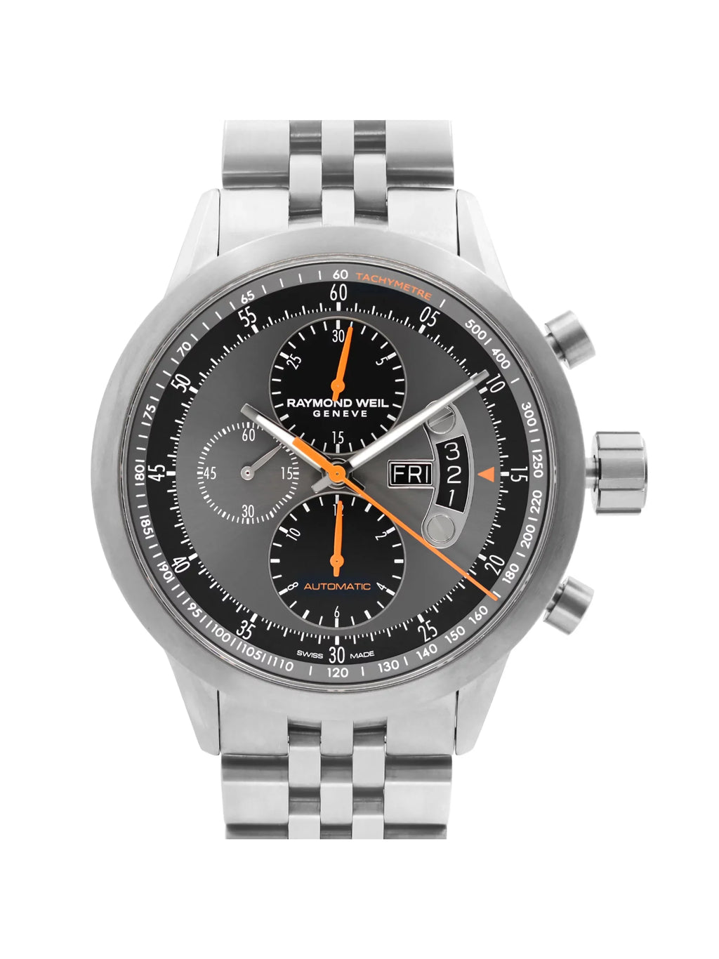 Pre-Owned Freelancer (Good) Raymond Automatic Titanium Weil Dial Gray 7745-TI-05609 Watch Mens