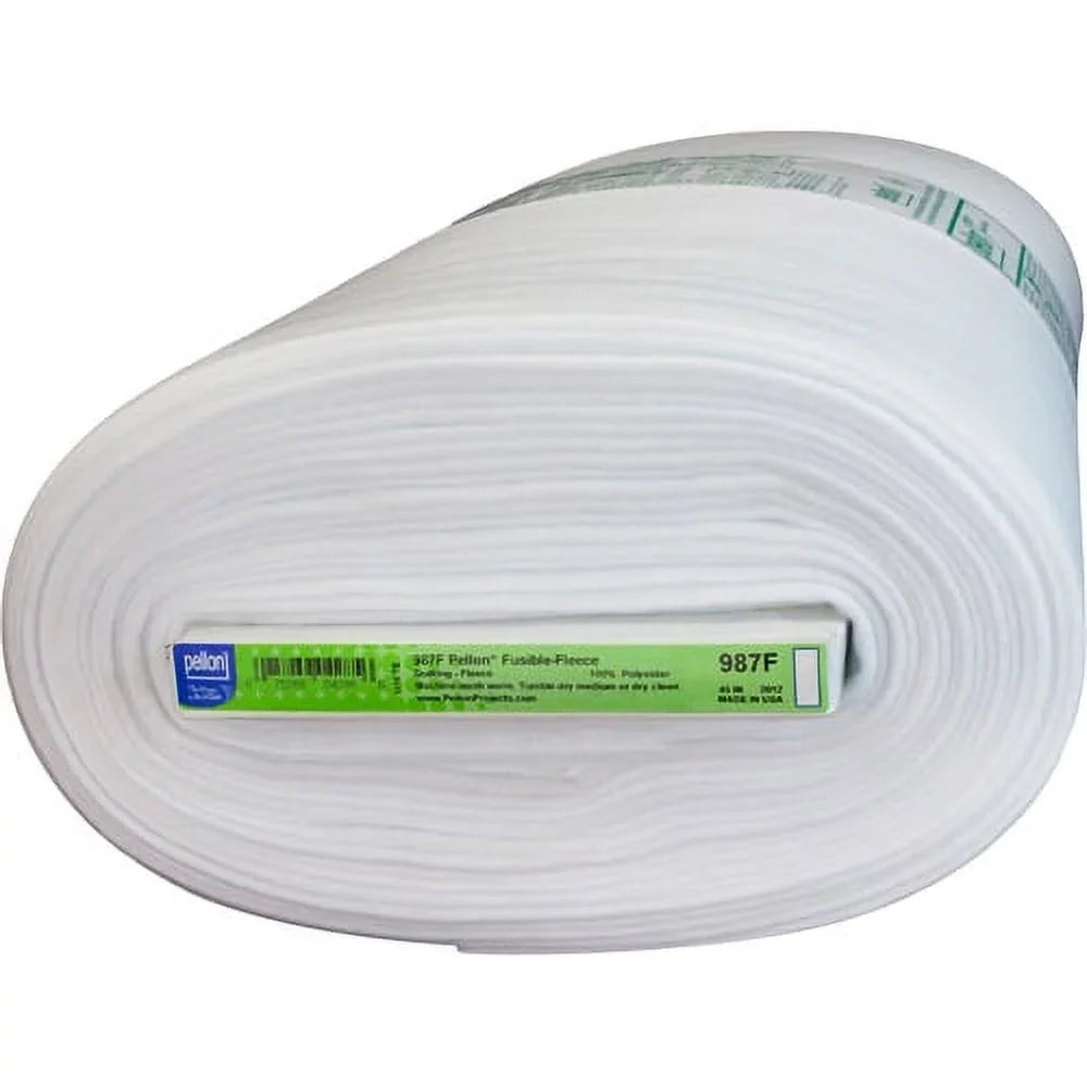 10 Fleece Fusible Bolt Pellon White Yards by Craft Fabric, x 45" the 987F