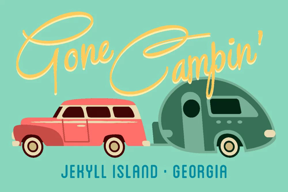 Geometric Island, Jekyll 500 Puzzle and Piece (19x27 Georgia, Made for Jigsaw inches, in Gone USA) Adults Trailer, Campin, Premium Family,
