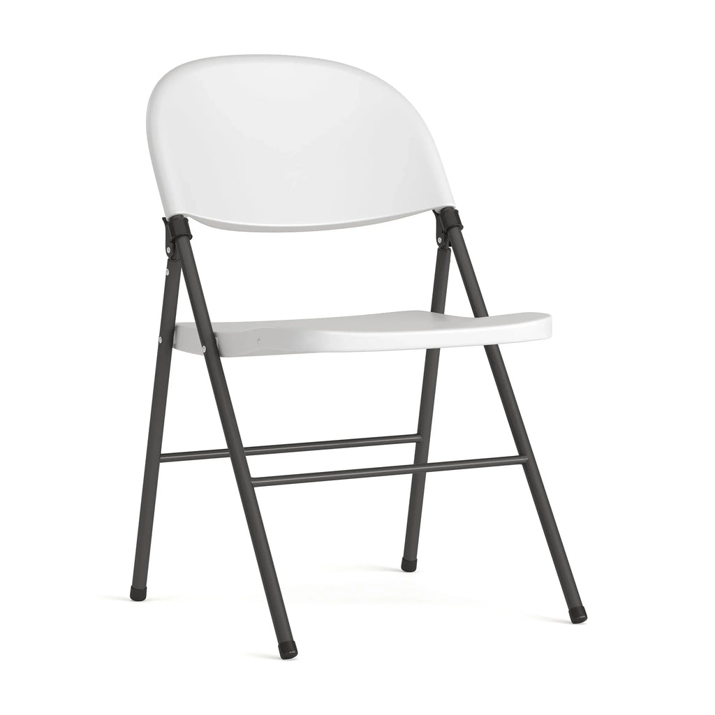 Furniture Series Flash HERCULES White Charcoal with Capacity Plastic Frame Chair lb. Granite 330 Folding