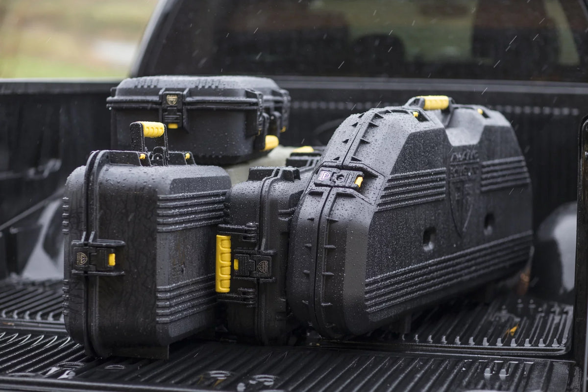 Large, Black Series Protector Four Pistol Case, Plano