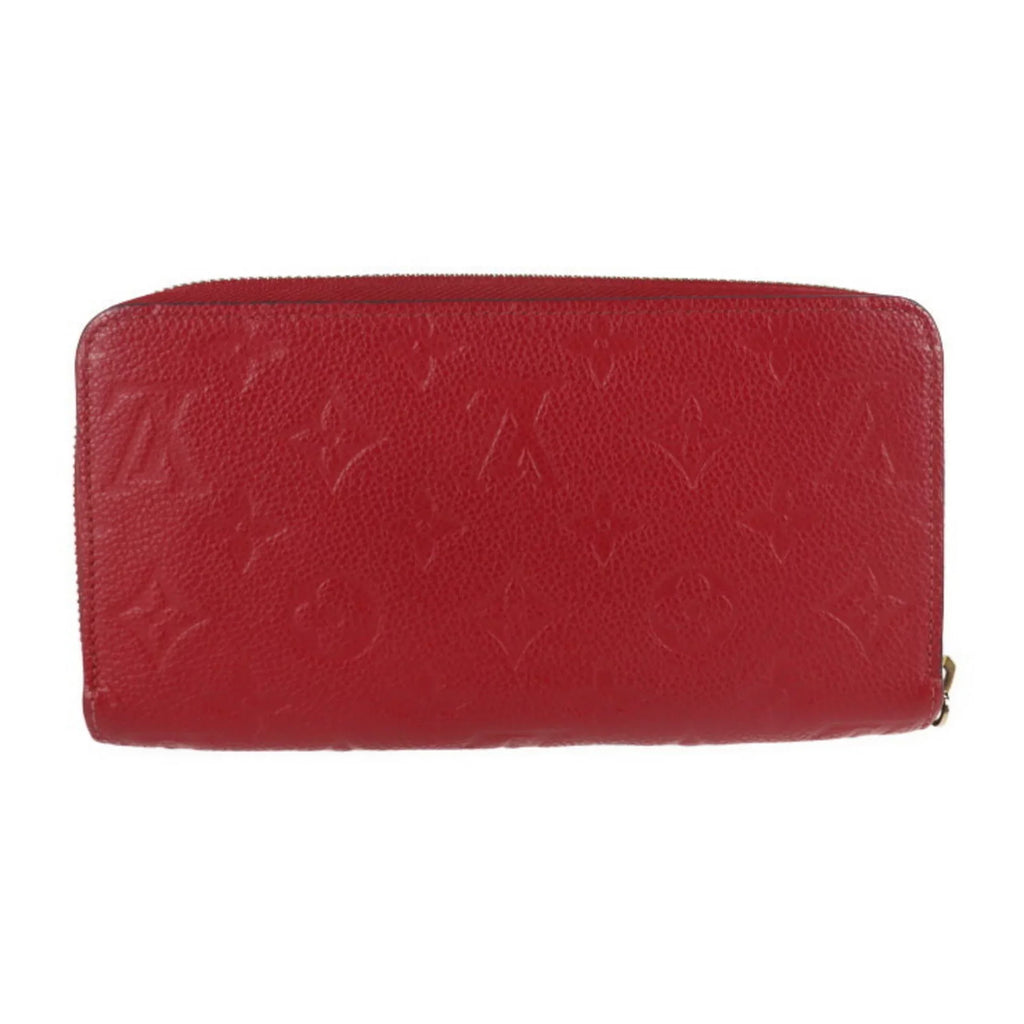 Monogram Implant Vuitton Round Zippy Louis Pre-Owned Around Cerise Zipper LOUIS M60737 Wallet Long Zip (Good) VUITTON
