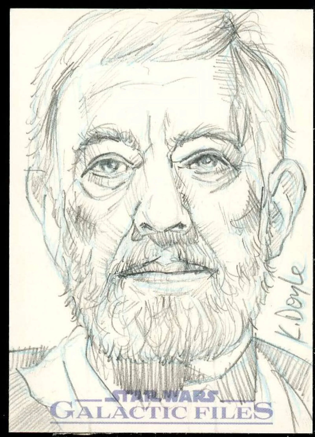 Card Doyle Star Card Files Autograph Wars 2012 Galactic Kevin #1/1 Sketch