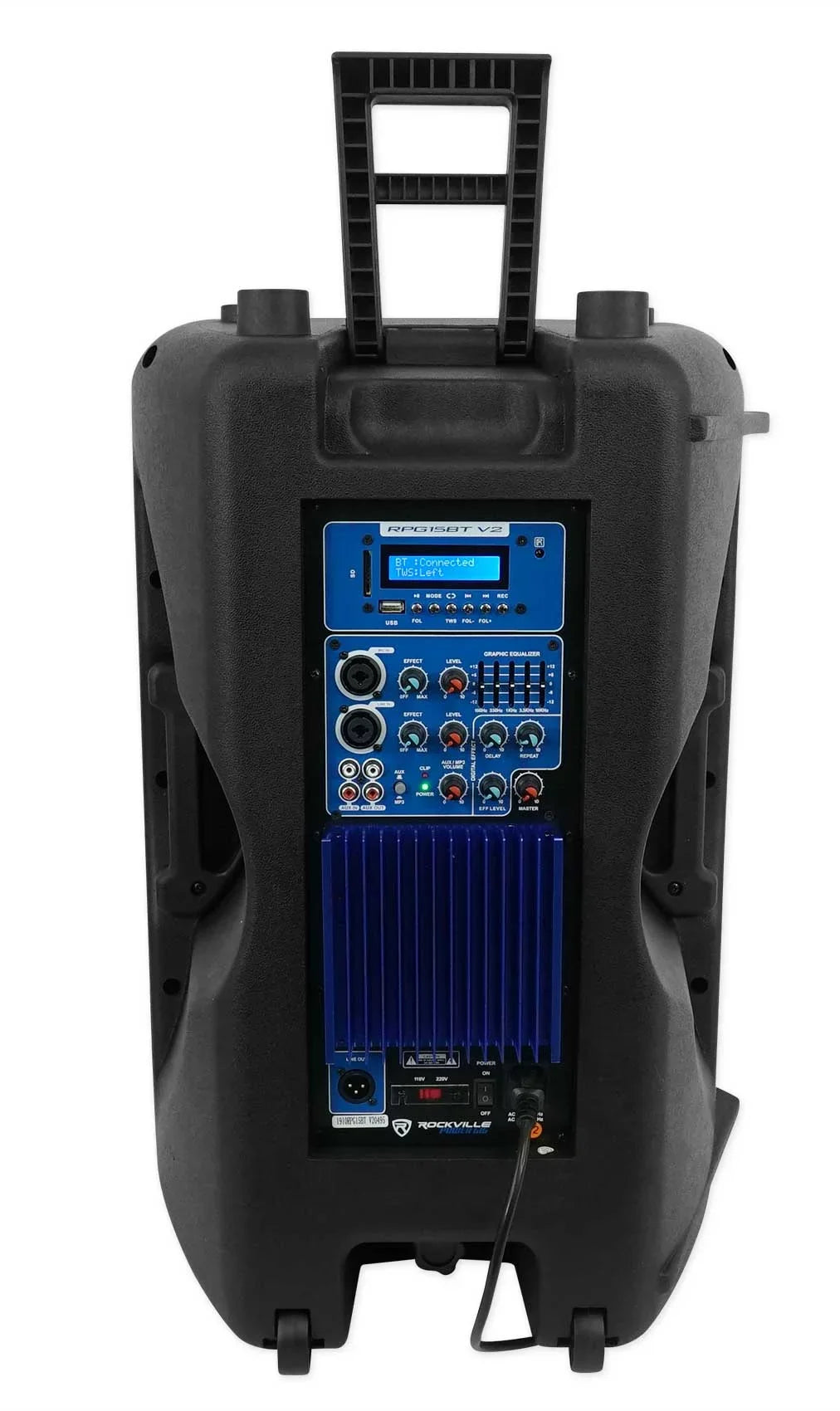 Mic System Sermons, Headset w/ Church 15" Speeches Rockville Sound Speaker For