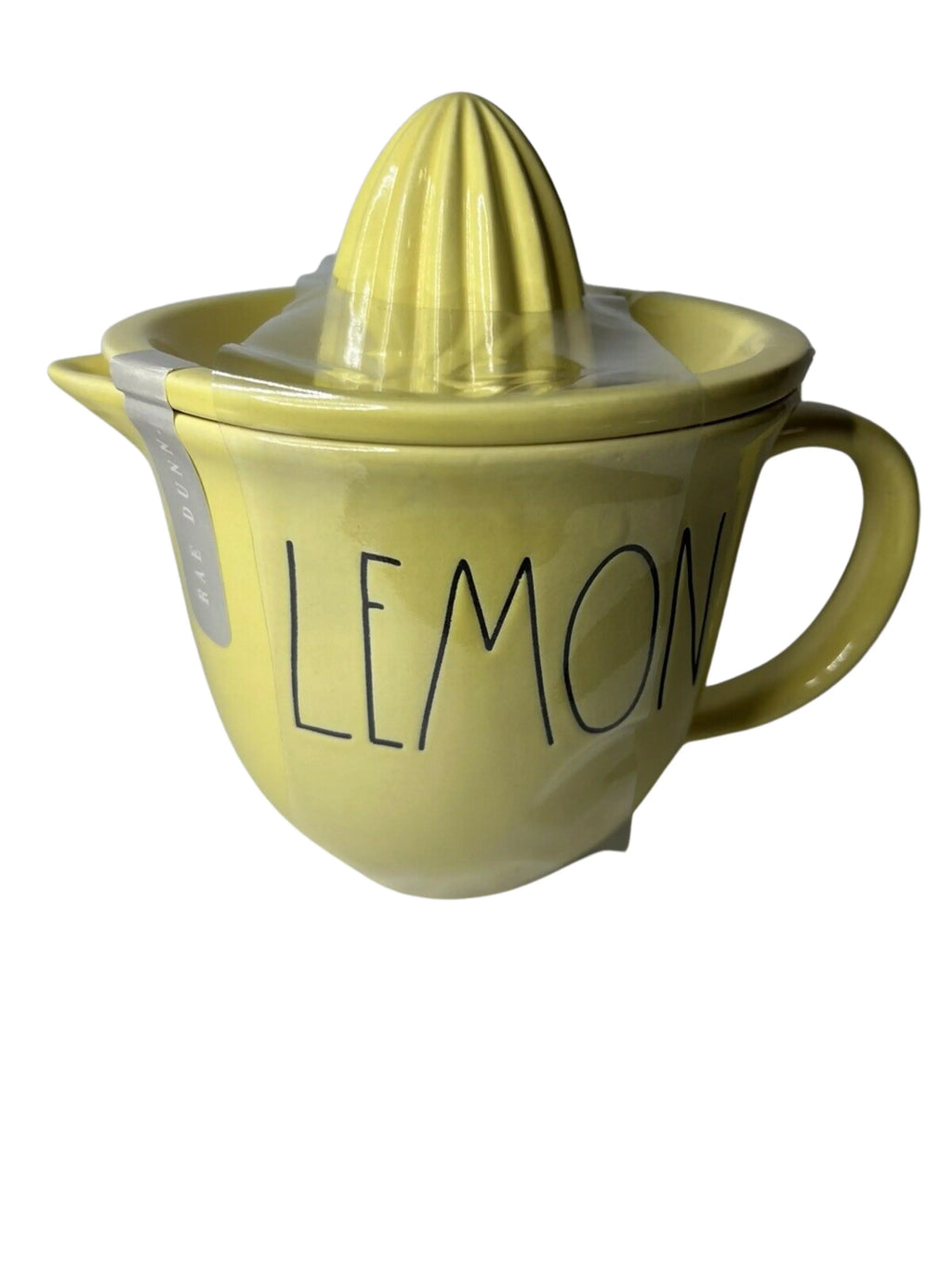 Juicer Black Rae Set Yellow Letters Ceramic Dunn with Kitchen Piece 2 LEMON LL