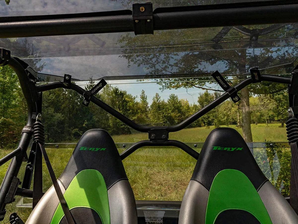 Debris USA! You Glass Thick / Tinted 4 Than 2014+ in Kawasaki S Flying Teryx From 250x 2021+ Stronger for Heavy 800 Polycarbonate Teryx Lightly Rear SuperATV Windshield Protects 4 Made 1/4" Duty