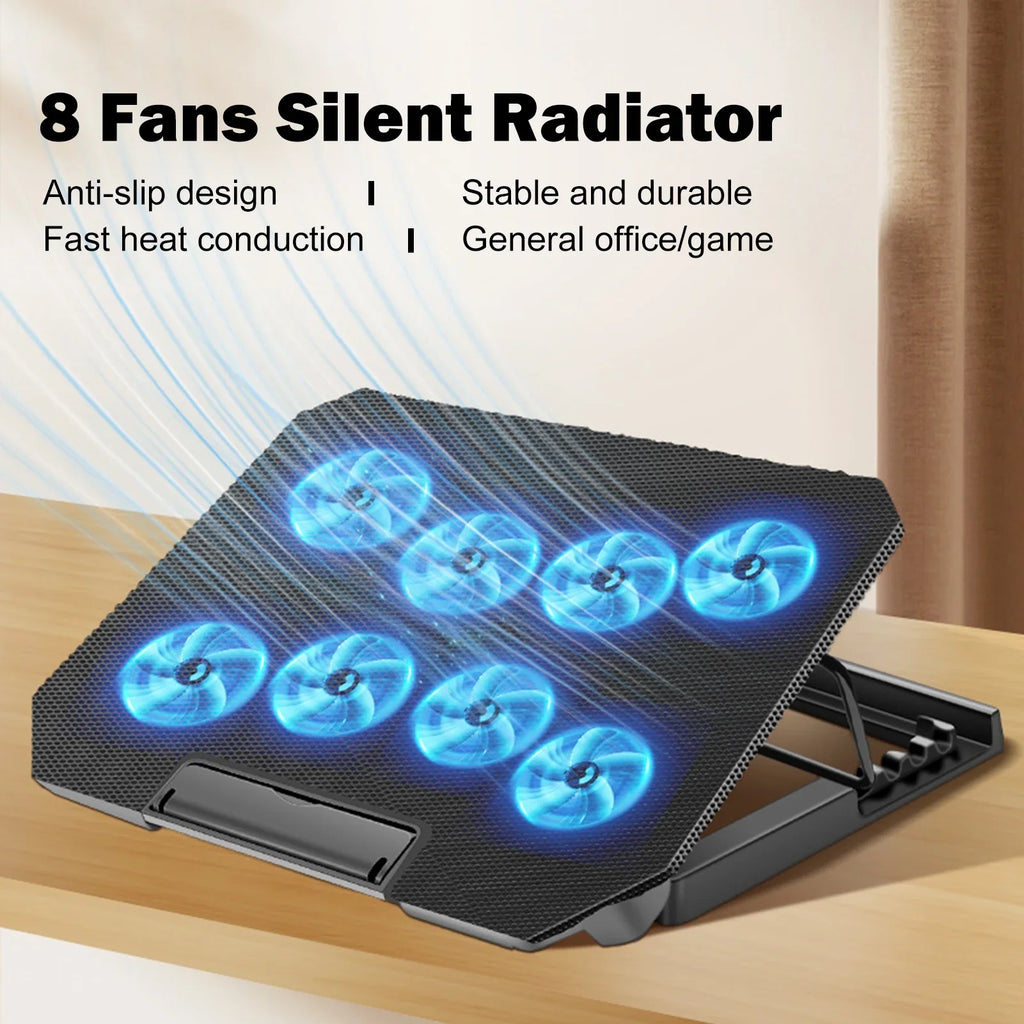 Htovila Fan Ports Adjustable and 10-15.6 2 Cooling Fan, Laptop with USB Strength Inch