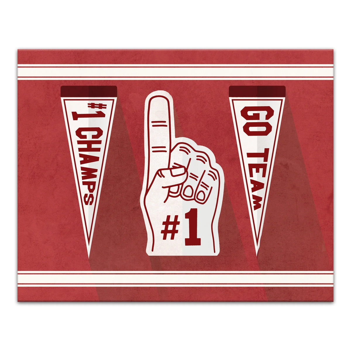 One Wall Art 16x20 Canvas Creative Fan Number Products