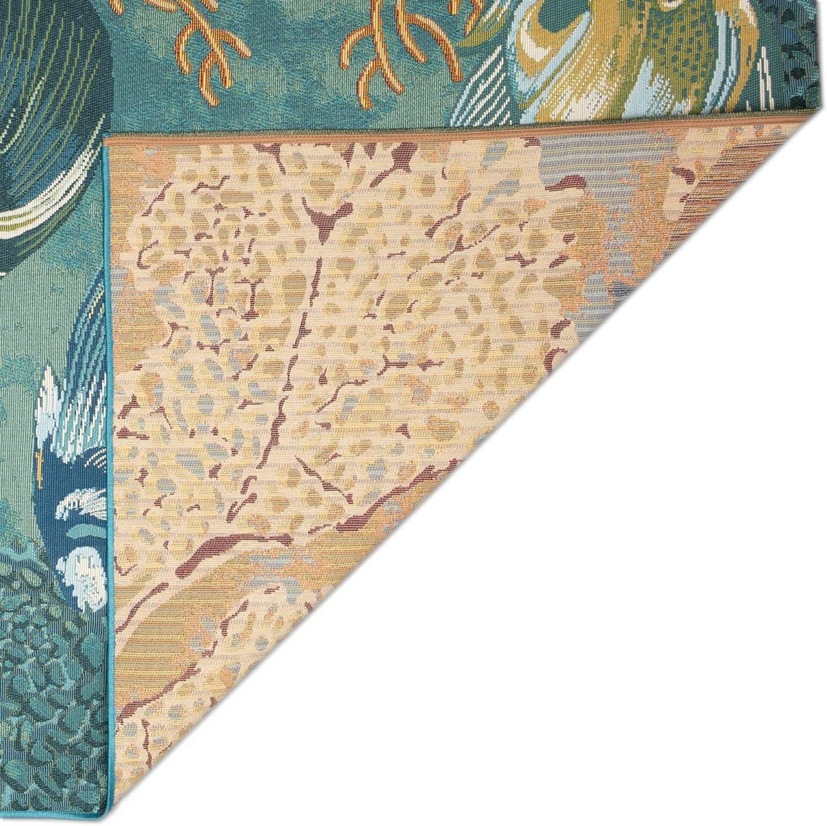 9'4") Transitional Coastal Blend - Rug (6'6" Synthetic Profile Loomed Animal Indoor/Outdoor X Power Graphic Colorful Low (Fish Aqua) Marina Area