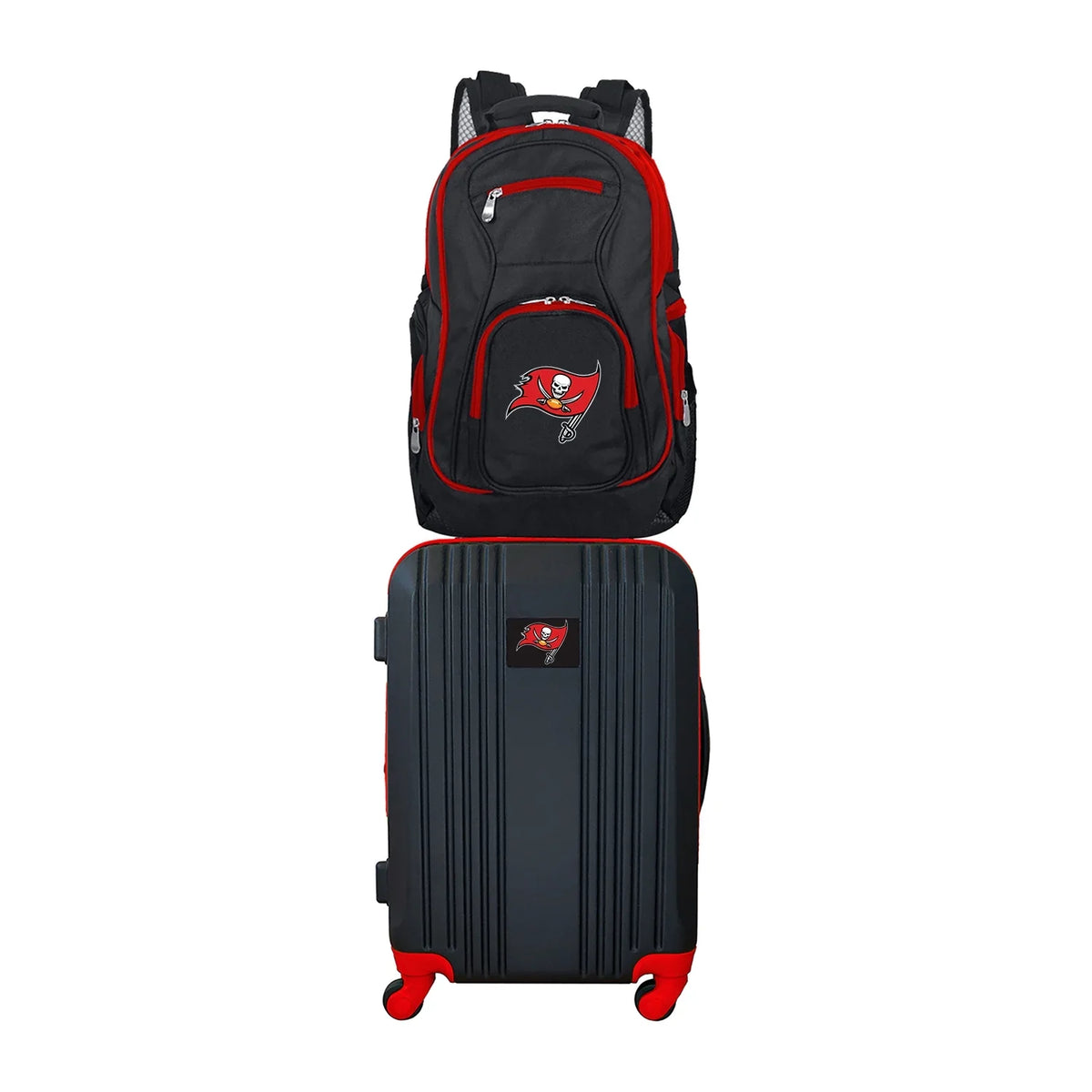 NFL Bay Buccaneers Luggage Backpack and 2-Piece Set Tampa