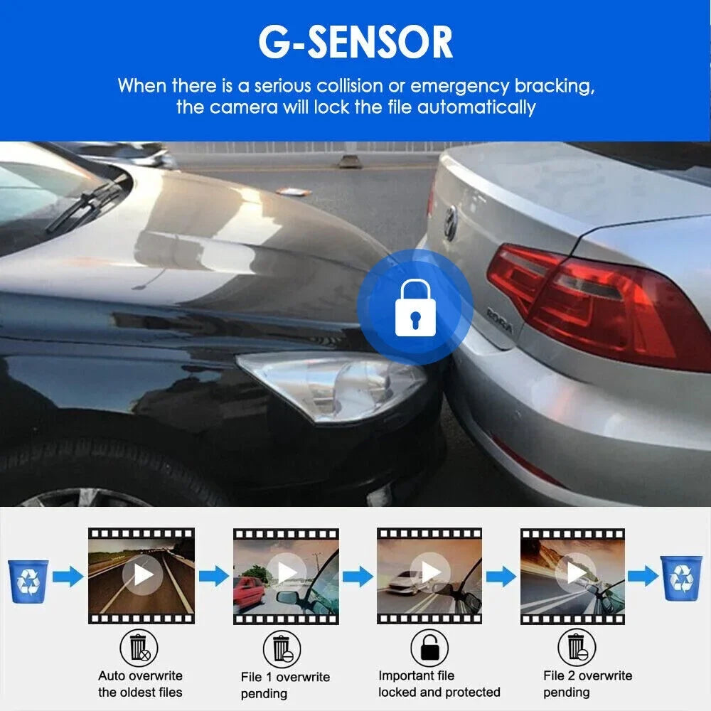 Dash with - Your Front Safety and Recording G·PEH Dual Ensure Lens Cam Inside Road