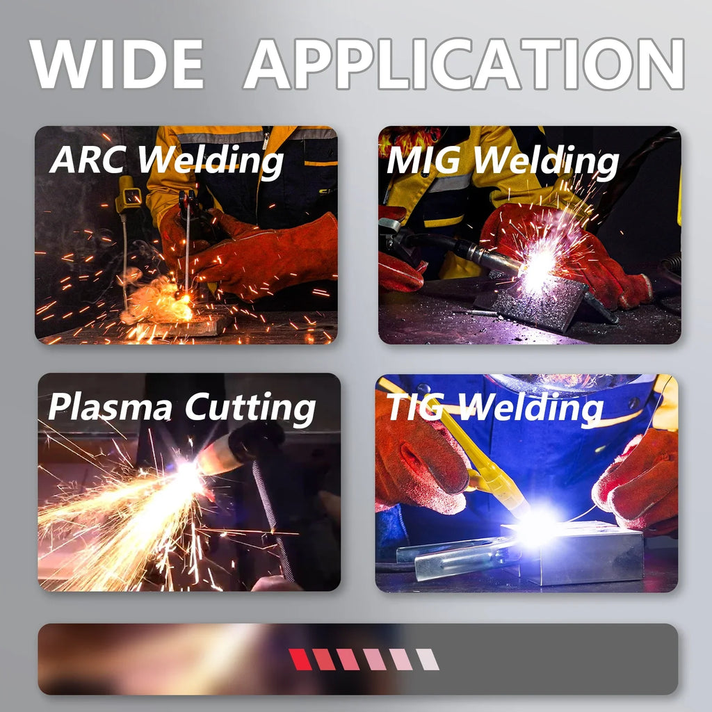 Solar Weld Screen Welding for MIG Grinding Darkening True Large Sensor 4 Viewing Auto Shade Mask TIG , Wide RLM-800 Power Arc SSimder Helmet Welder 4/5-9/9-13 Color Arc