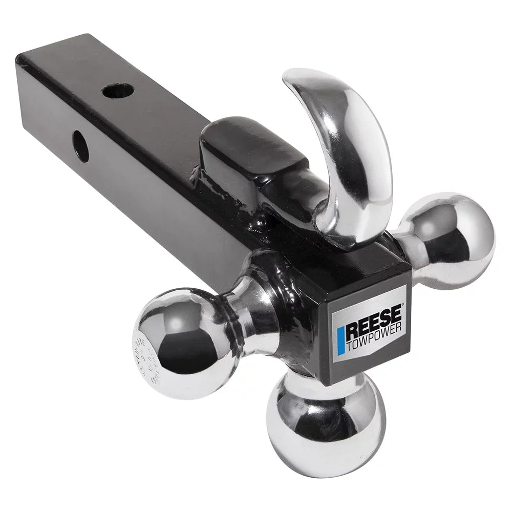 Trailer 7031400 Tow w/ Hook Ball Hitch Towpower Reese Duty Mount Heavy Tri-Ball