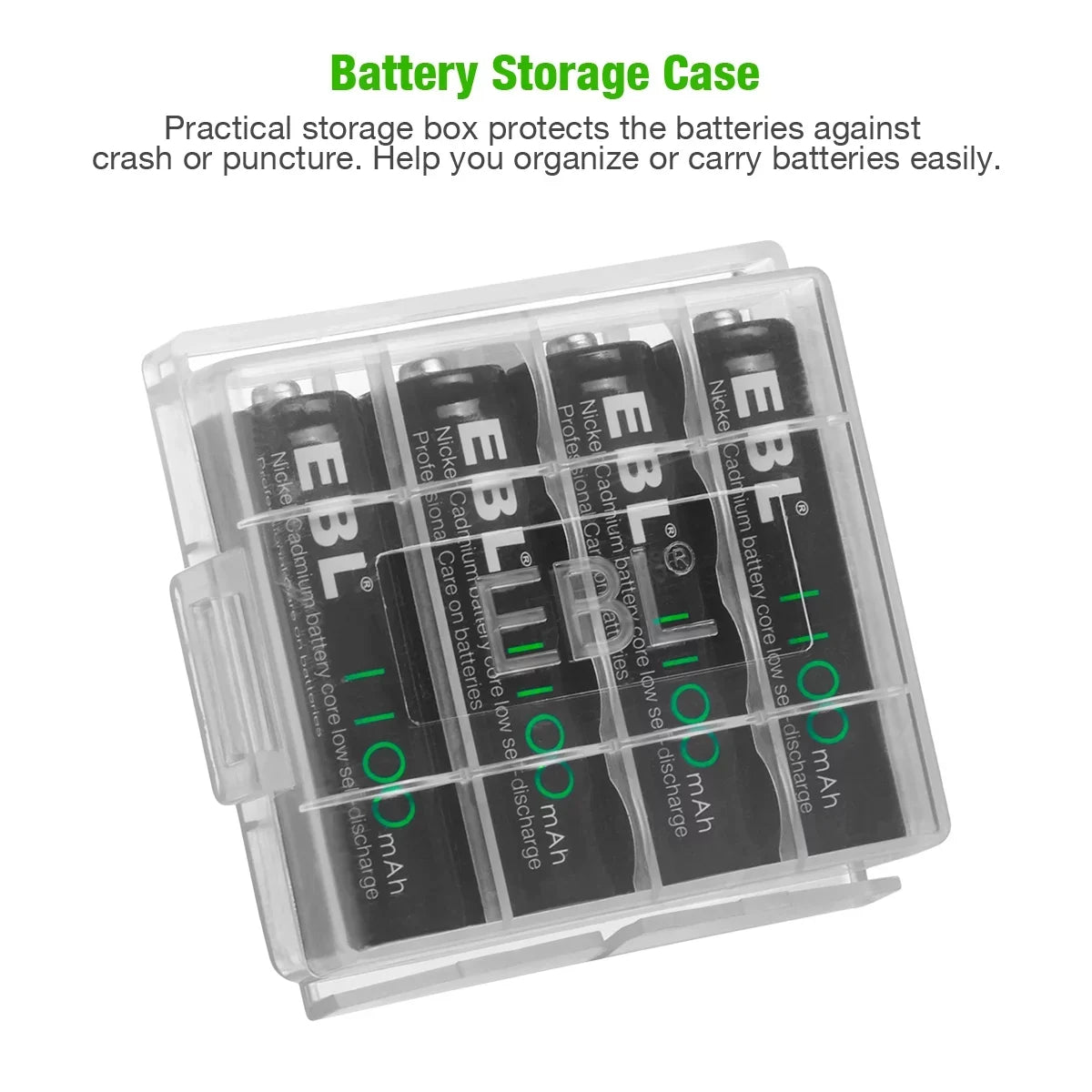 Long-Lasting Rechargeable Double 1.2 EBL Batteries Batteries (20 a AA Pack), Volts