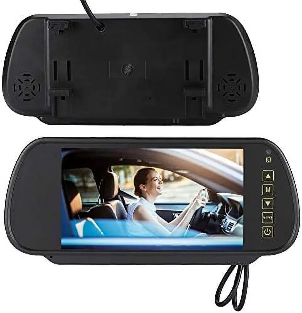 View Vehicle LCD 7 for Mirror Parking Car Bileeko Inch Rear Screen Monitor