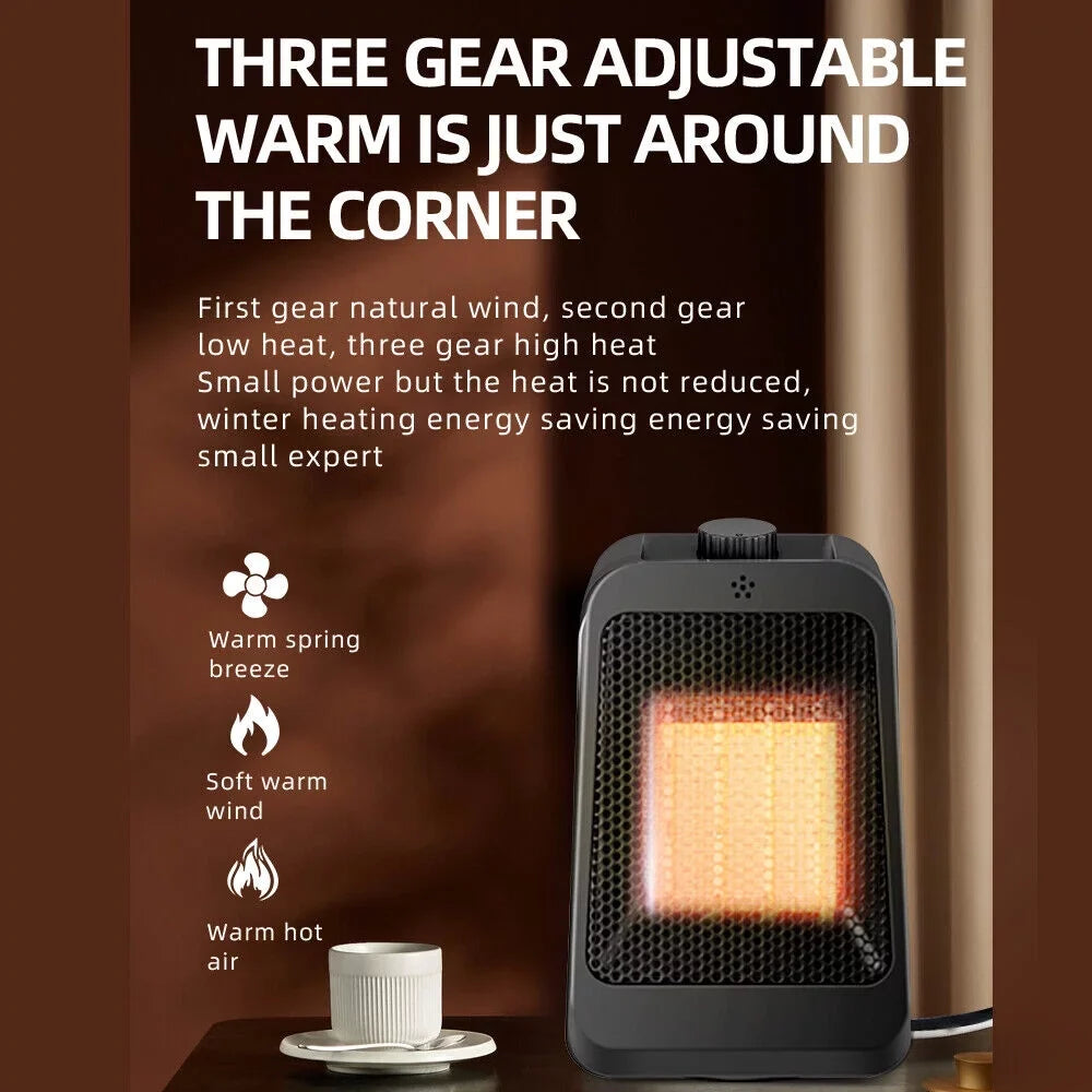 '- Space - Black JahyShow Keep Home Thermostat, Heater Modes 3 - Heater Anywhere Adjustable Portable and Warm Office