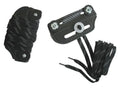 (Black) Nylon Hockey Bridge, Slider Hardware A&R Toe Goalie Lace, - Sports Leather, Pair