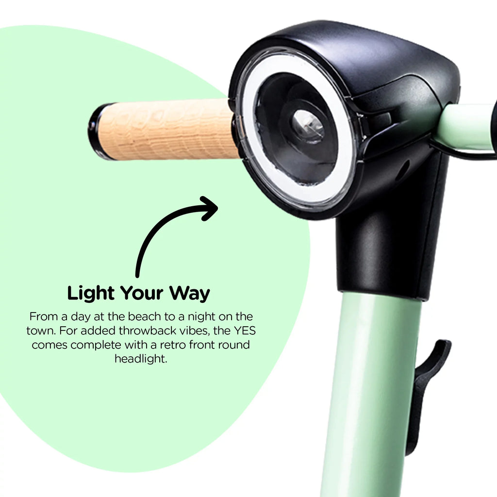 Display, (Green) Foldable LED for Design Scooter Electric YES Yvolution Adults