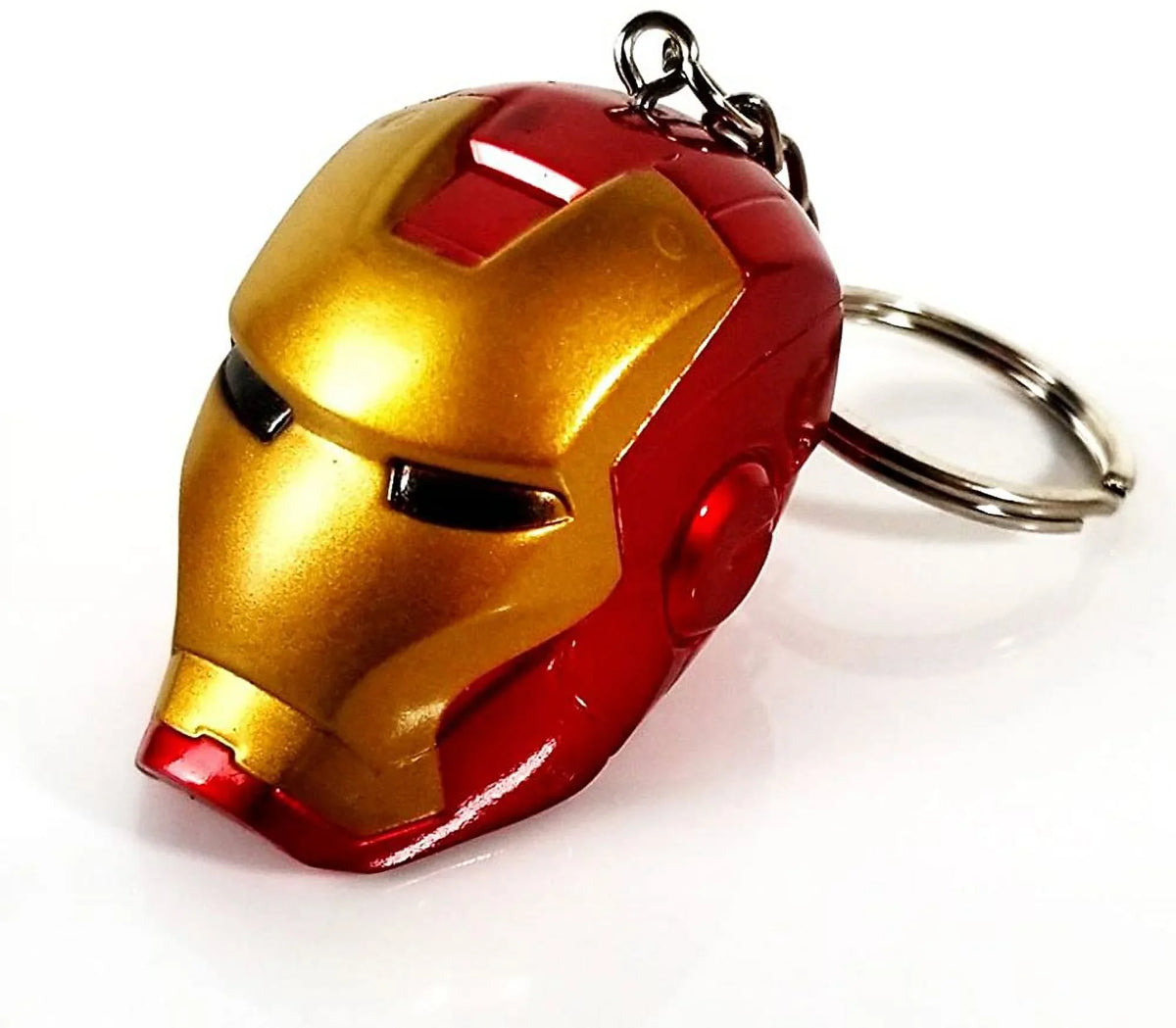 Figure Superhero Helmet Iron Man GFDay Style Keychain Ring Key