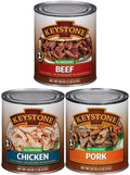 ✅ Chicken Life Combo Survival and 28oz eat Shelf Cans Cans Natural to Beef, Emergency Food of Each) Long Camping - (9 Ready Pork 3 ✅ Keystone All