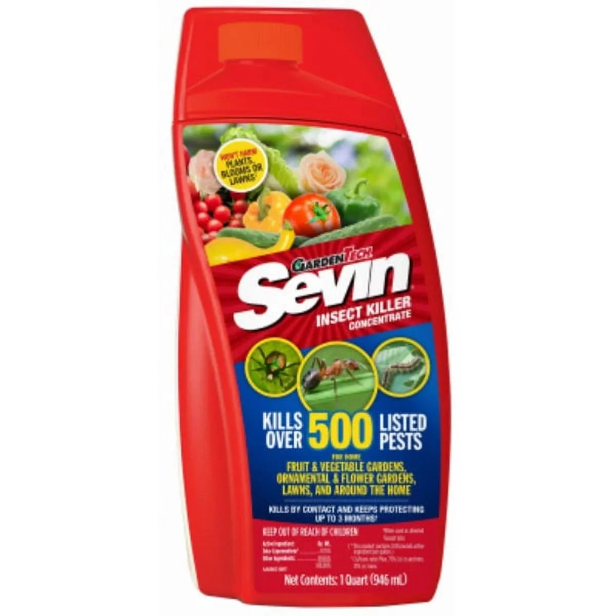 Killer Kills Pests, Sevin 1-Qt, 100530123 over Insect Each Concentrate, 500