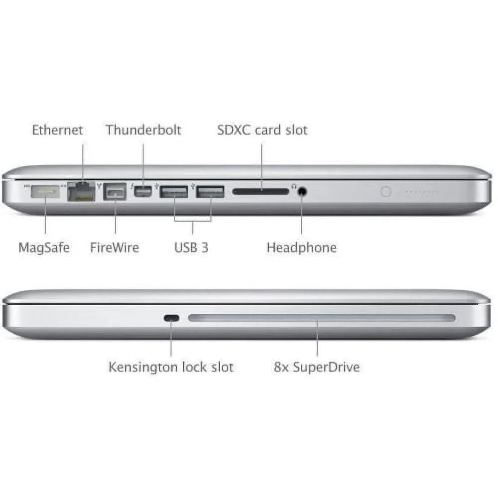 MD313LL/A Apple MacBook Restored 2.4GHz 13" i5 (2011) RAM 128GB 16GB Laptop (Refurbished) HD Core Pro
