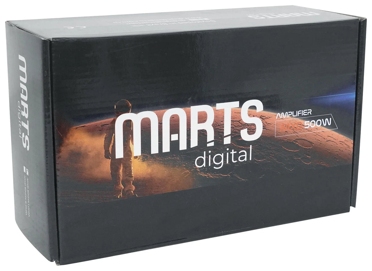 Kit 1 Digital Remote+Amp Car 500w Marts RMS MXD OHM Mono Amplifier+Bass 500