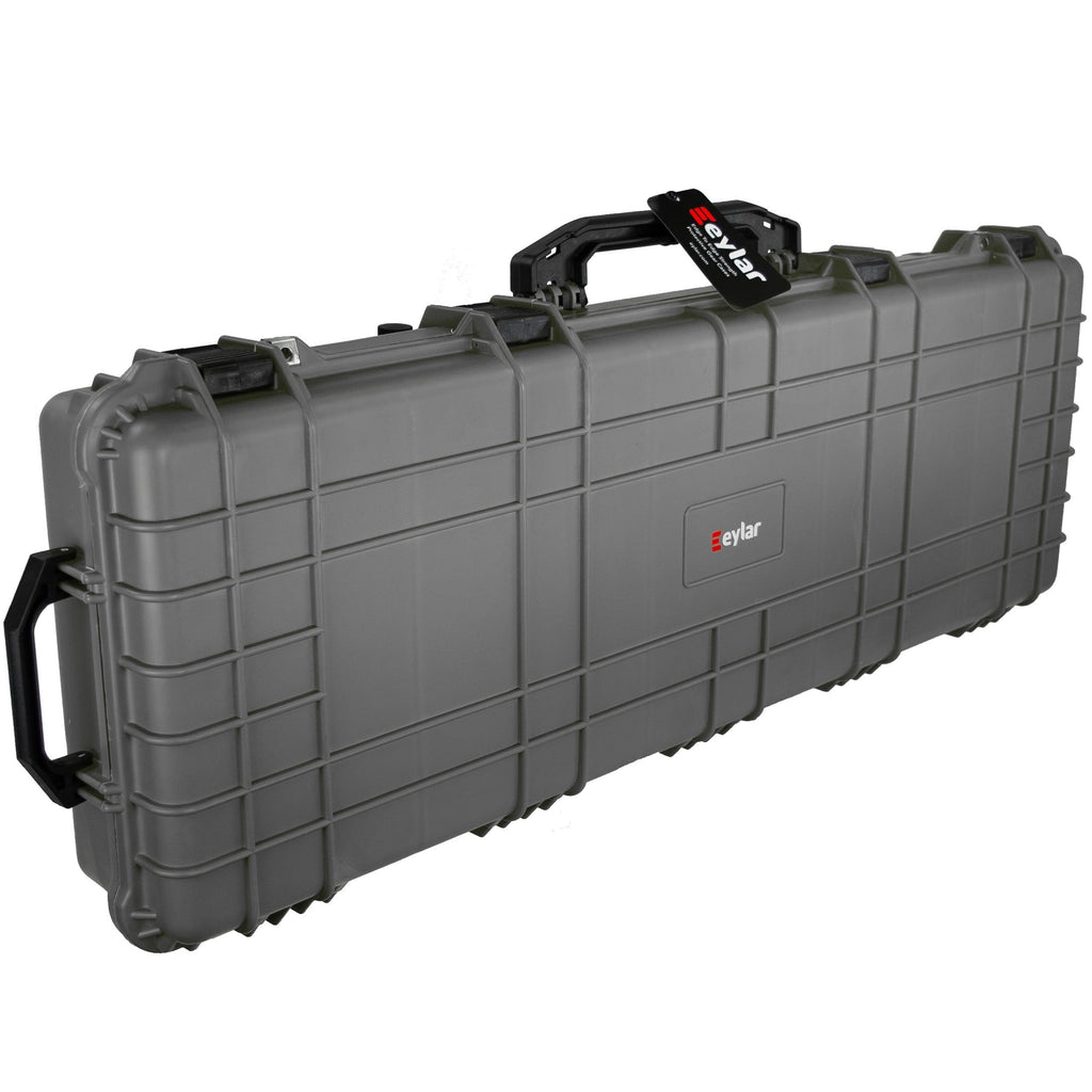 Case with Inch Eylar Crushproof, 38" Lockable Roller Valve Gray Mil-Spec Hard Pressure Fittings & Waterproof with Foam,