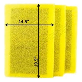 RayAir Cleaner Pads Ranger 16x22 Air (3 Pack) Supply Filter 16x22 Air Replacement Refills