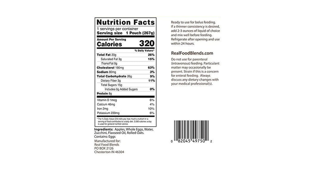 Blends Apples 12) - - 9.4 & - for Oats Oz of Fed Food Pouch (Pack Tube Eggs, Meals Real People
