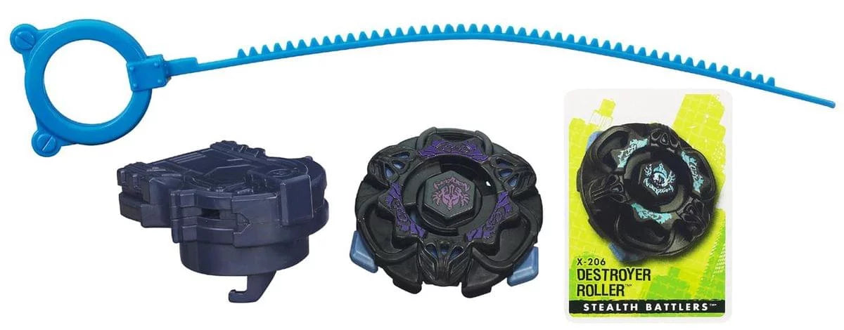 Beyblade Fusion Stealth 3 X-206 Battlers Roller Metal Destroyer Wave