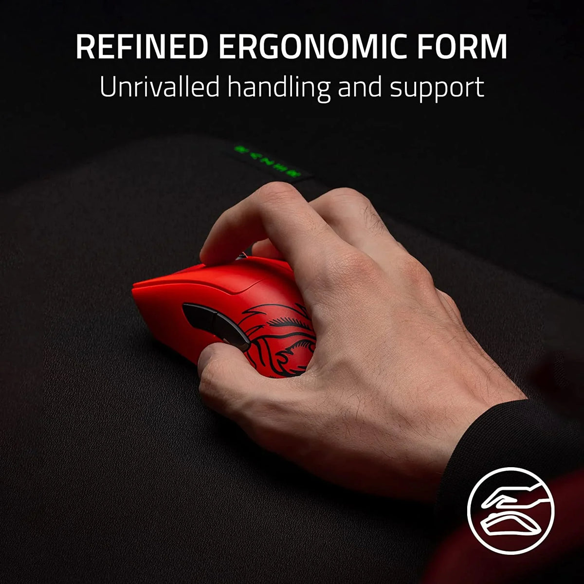 Ottico Edition Ergonomico E-Sport Gen-3, da per Mouse DeathAdder del Focus Pro Wireless HyperSpeed) Faker 63g, V3 Interruttori Wireless Leggero leggero Mouse - Pro (Design 30K, Sensore Razer