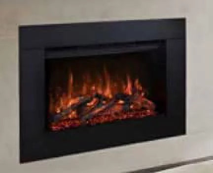 Flames Modern Electric Fireplace 26-Inch Insert Redstone (RS-2621) Built-in