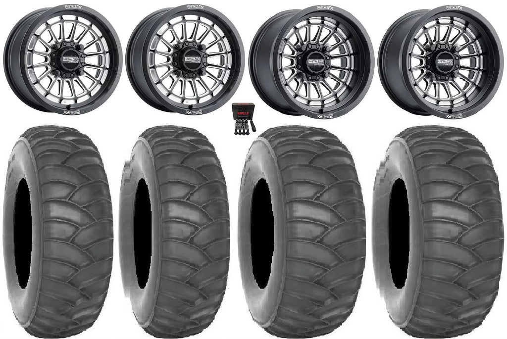 15x7/15x10 Tires Pioneer Can-Am 1000 SS360/HP / Talon X3 Bk Honda CC Delta Maverick MetalFX / Wheels 33"