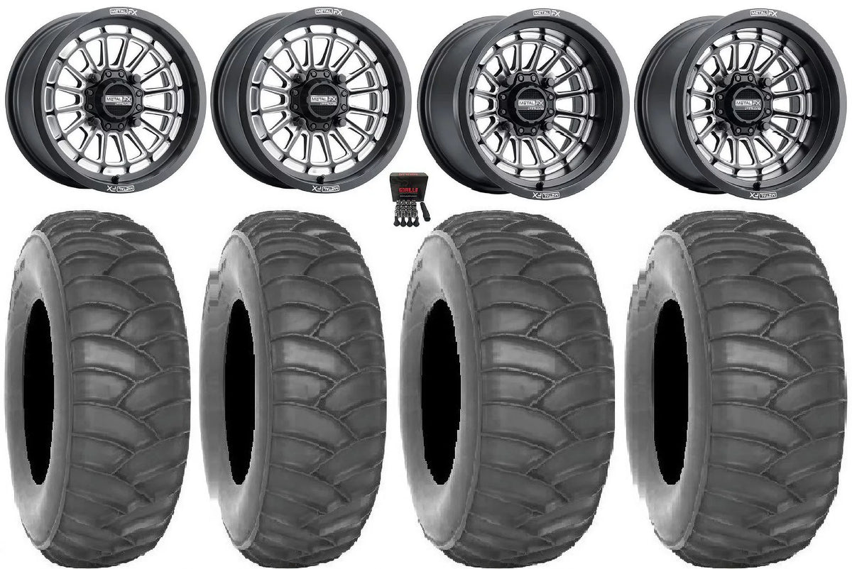 15x7/15x10 Tires Pioneer Can-Am 1000 SS360/HP / Talon X3 Bk Honda CC Delta Maverick MetalFX / Wheels 33"