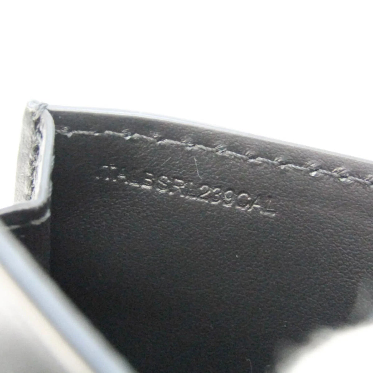 (Good) Case Burberry 8011333 Case Chain Leather Card Pre-Owned Coin Black