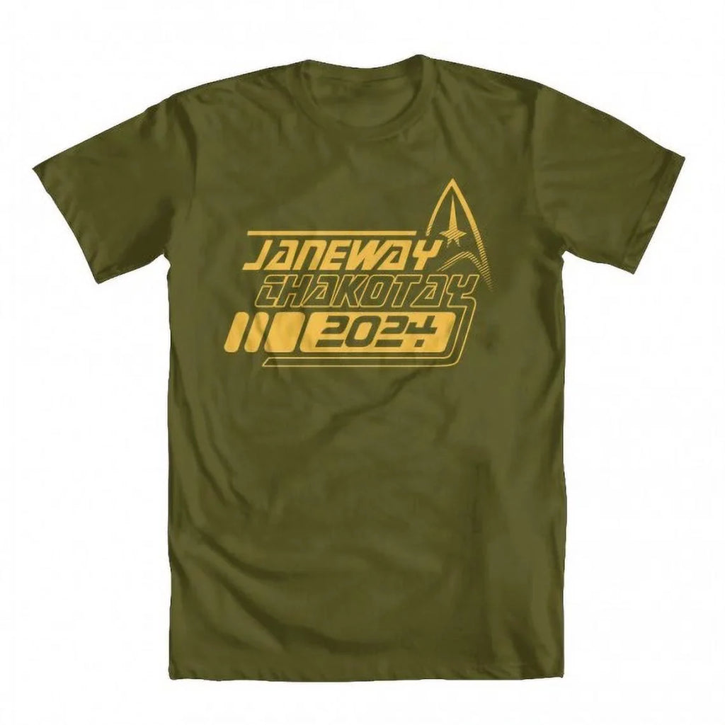 Original Chakotay by Inspired Men's Artwork Star TEEZ Small Military Green T-shirt 2024 GEEK Janeway Trek