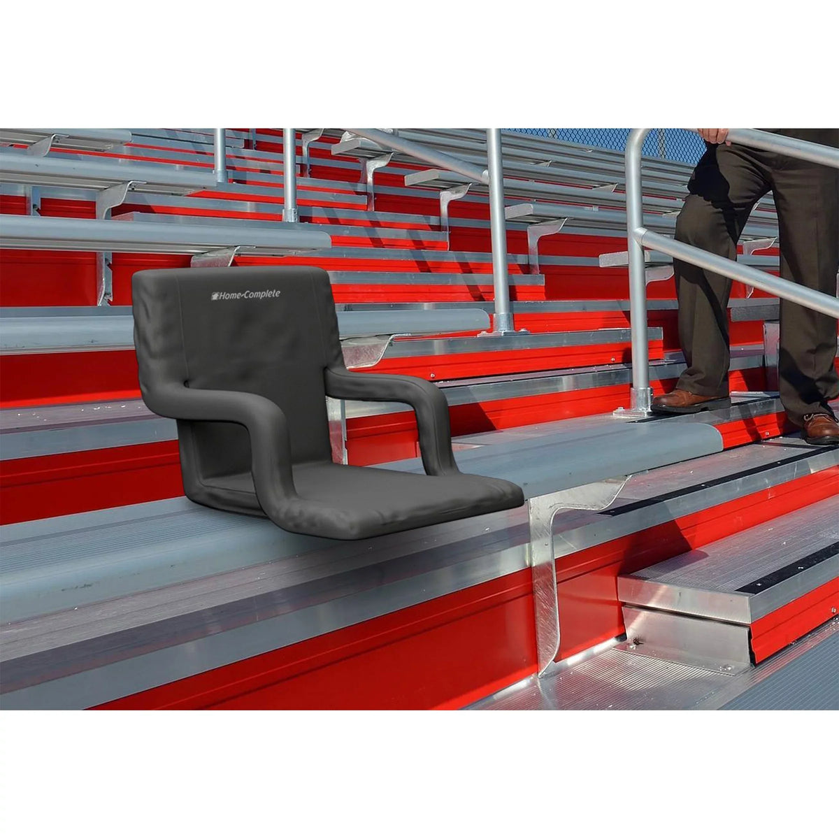 Padded Support, Straps 6 Pack- with Reclining Home-Complete Cushions Carry Portable Chair, Positions 2 By Back Seat and Stadium Bleacher Armrests,