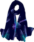 Neck Long Women Dragonfly Silk for Girls Scarf Shawl Scarves Lightweight Hyjoy Wrap