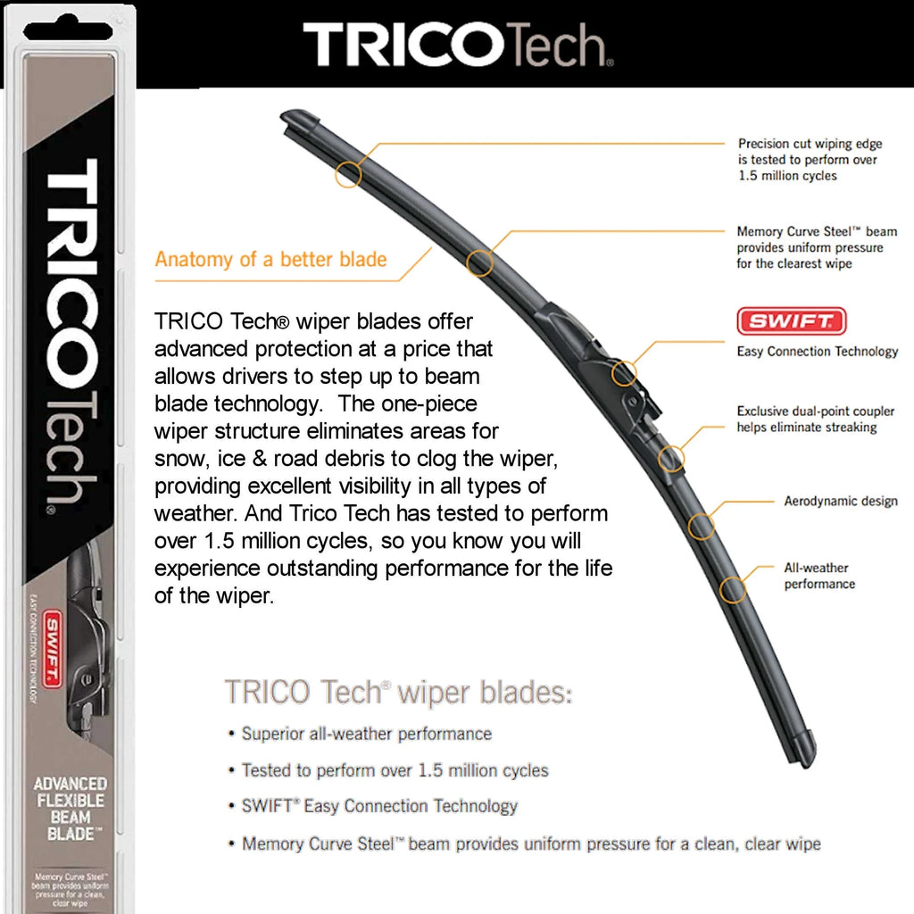 2019 Wipers Blade (Set Beam Wiper XT4 w/Rear Cadillac 3) of