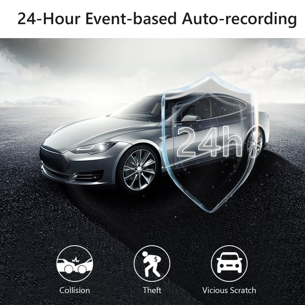 Video G-Sensor Car Front Recorder 24h Lapse 4MP Time Control Voice Night Dash Dashcam Cam Camera Parking Imou DVR Vision Monitor