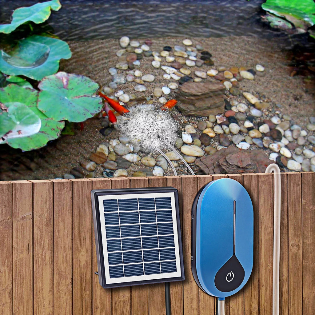 Fish Aerator Aerator Fish Pump Pond Tank Tank Dadypet boa Mini Pipe Stone Bubble Aerator Airpump Washboa Air Pond 1.5W Aerator Pump Aerator Fountain,Air Solar Air Pump Solar Air Round Pond IUPPA