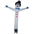 9070602 144 Jiggler in. White Snowman Jolly Inflatable, Wire Gemmy