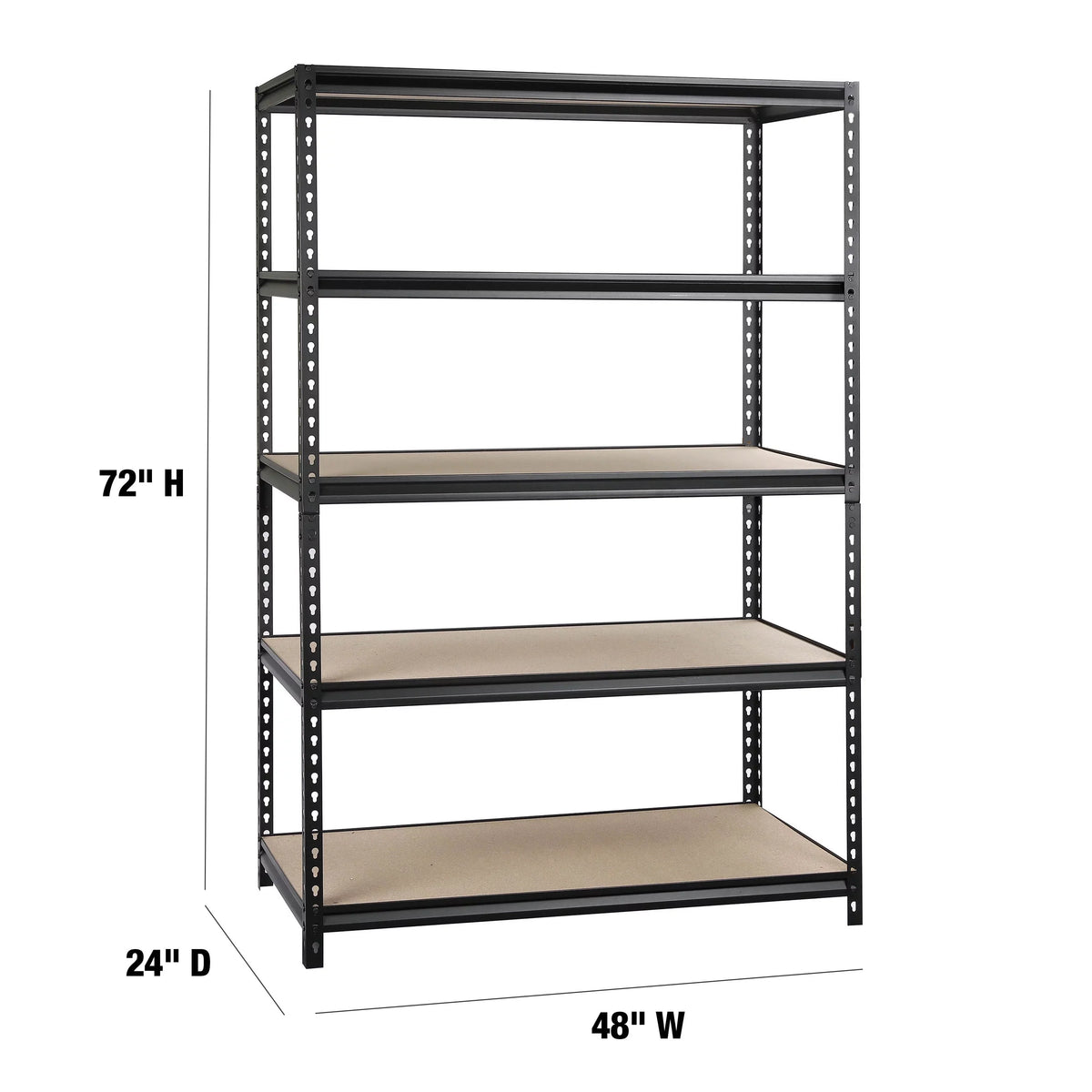 Capacity, WORKPRO Particle Freestanding 5-Tier lb. 48-inch Board Adult with 800 Shelves, Shelf