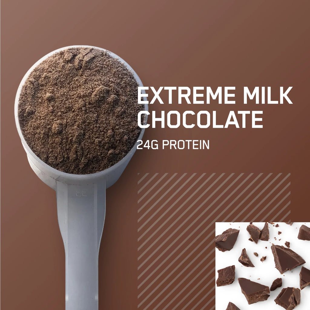 Extreme 10 Nutrition, Milk lb, Standard Servings Gold Chocolate, 100% Whey Powder, 141 Optimum Protein