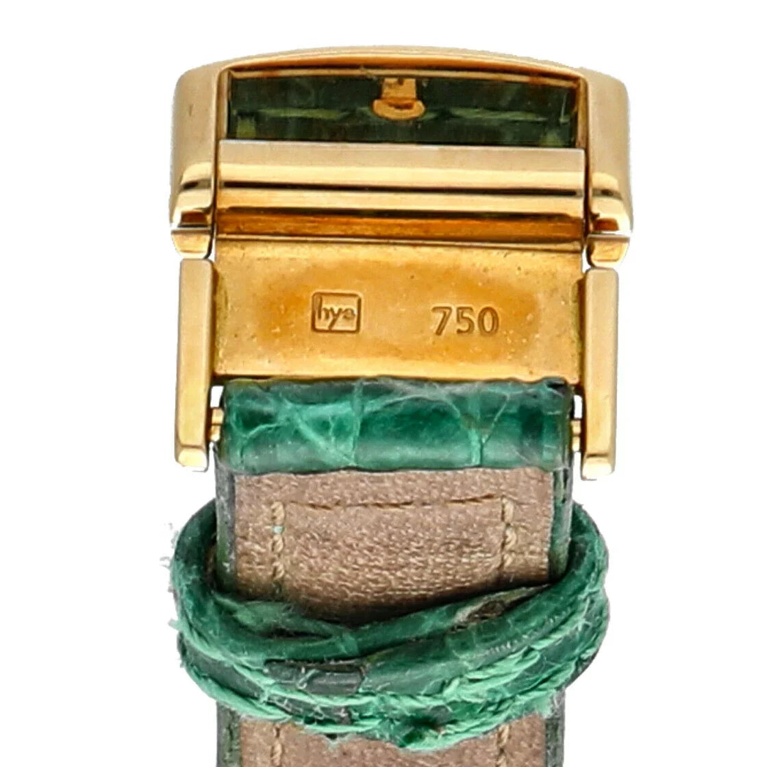 L0130 Yellow White Ladies Dial Case Watch Tiffany&amp;Co 18k Gold Tesoro Leather