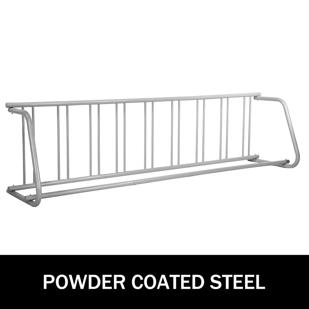 Stand Bike Rack, Rack, Storage Grid Floor All-Steel 111" for Bike BENTISM Length Streets Yards Single-Side Holders Garages 9