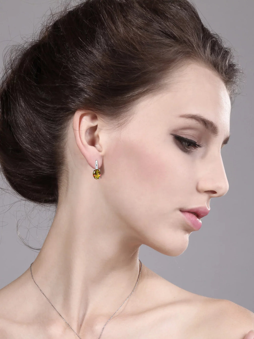 Earrings 925 Gem Oval Topaz Ct Stone King Mango Sterling Silver Mystic 9.00