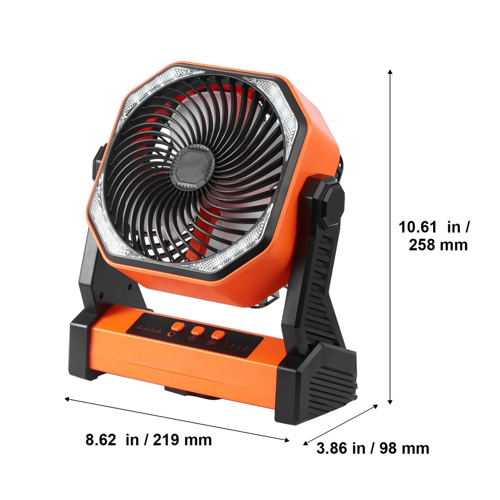inch 4 LED 8 Portable SKYSHALO with Rechargeable Adjustable Fan Lantern Speeds